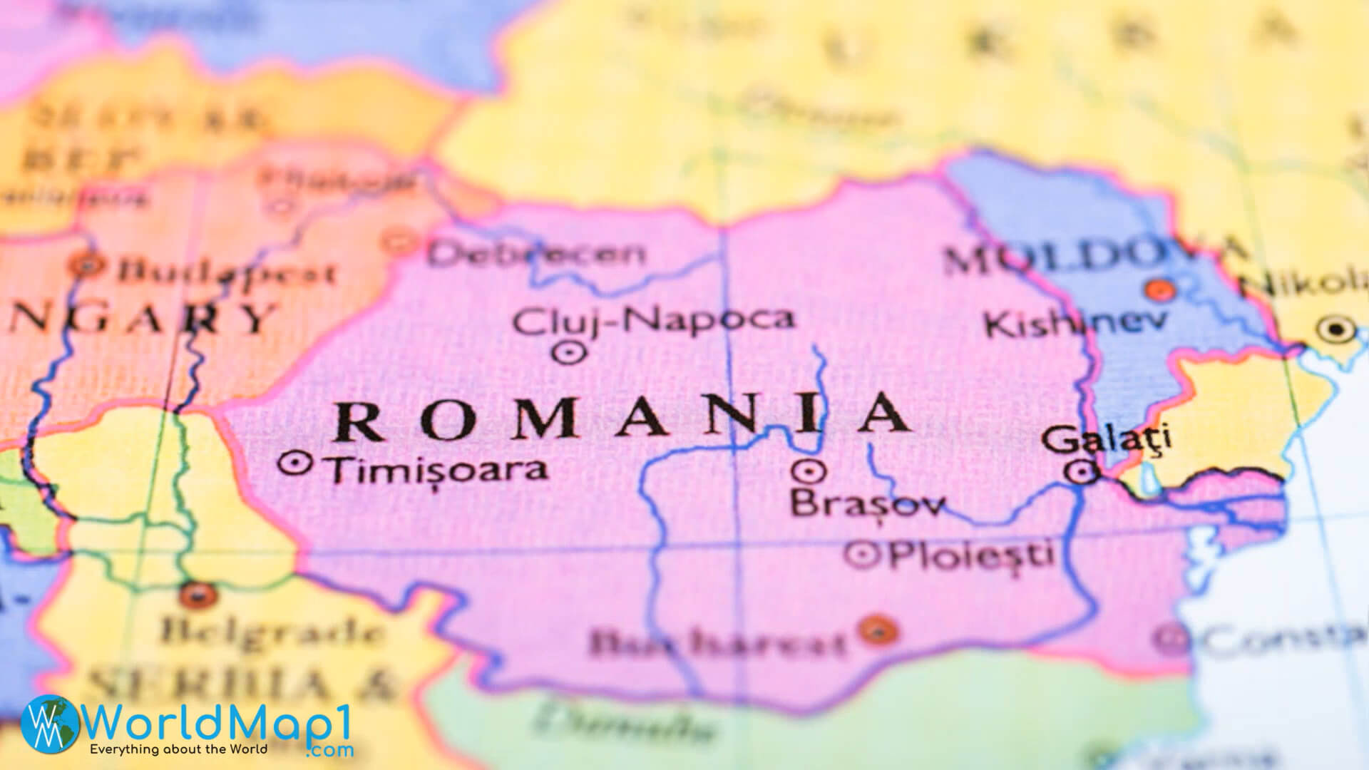 Rumänien Karte Siebenbürgen